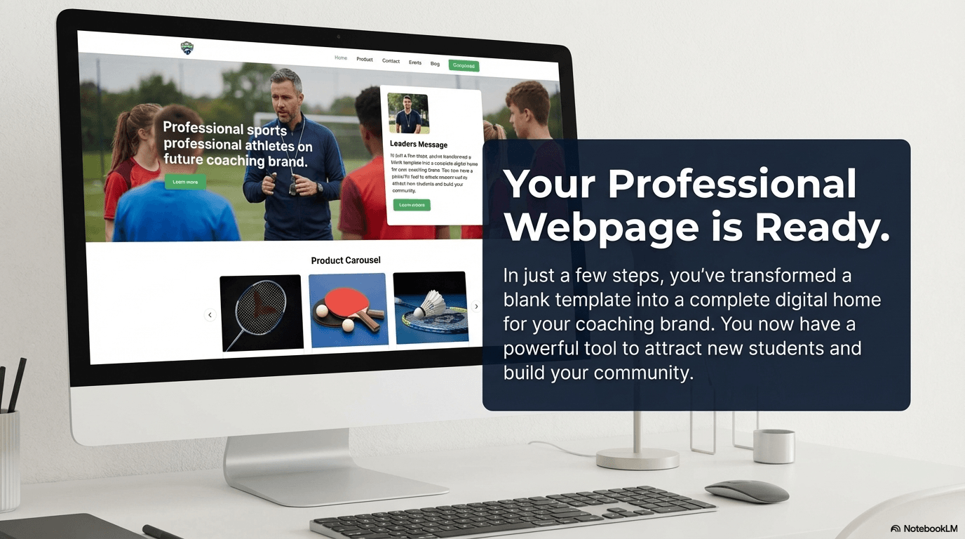 Final Outcome - Your professional web page