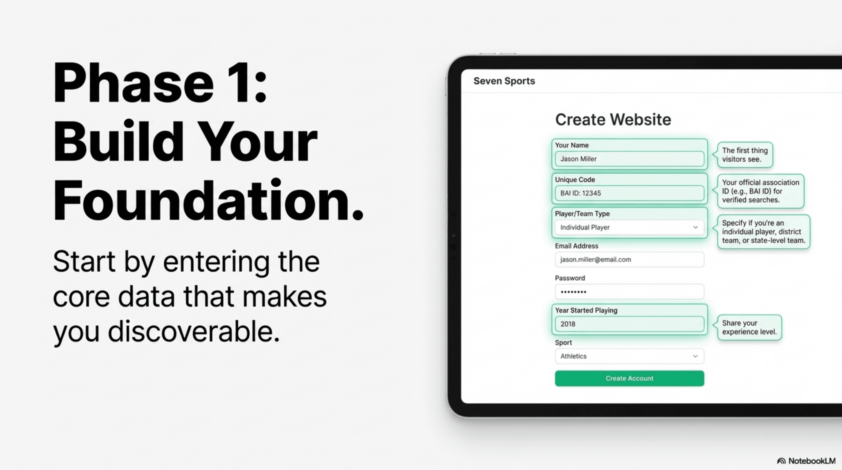 Step 1: Account Registration